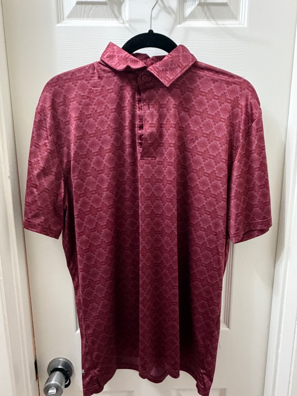 Ariat TEK Western Polo Medium Burgundy